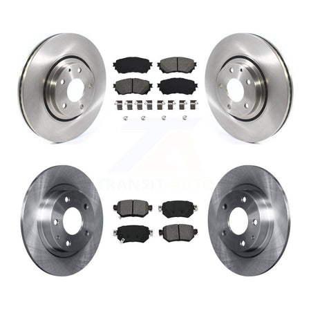 Front Rear Disc Brake Rotors And Semi-Metallic Pads Kit For 2021 Mazda 6 Turbocharged K8S-103674