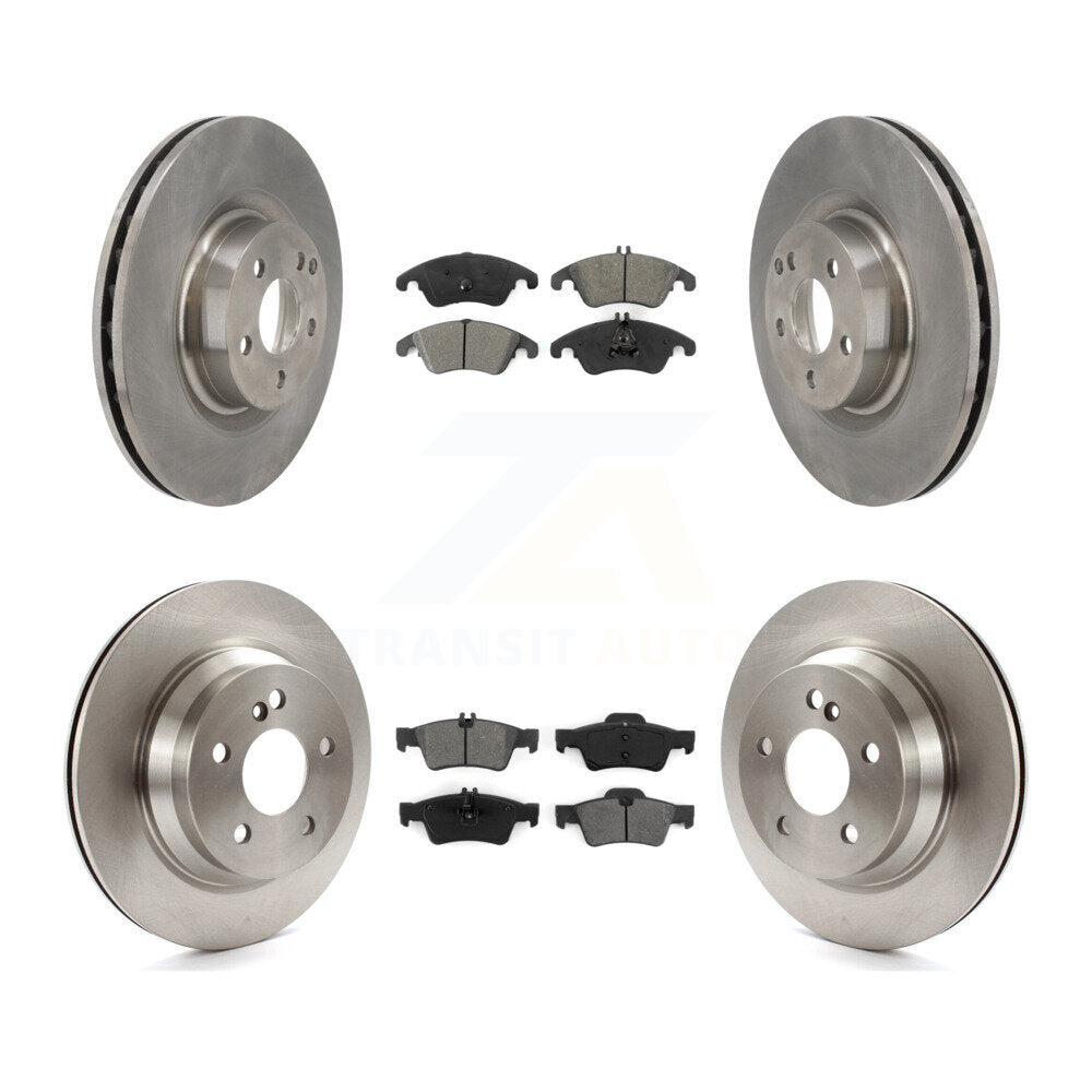 Front Rear Disc Brake Rotors And Semi-Metallic Pads Kit For Mercedes-Benz E400 K8S-103675