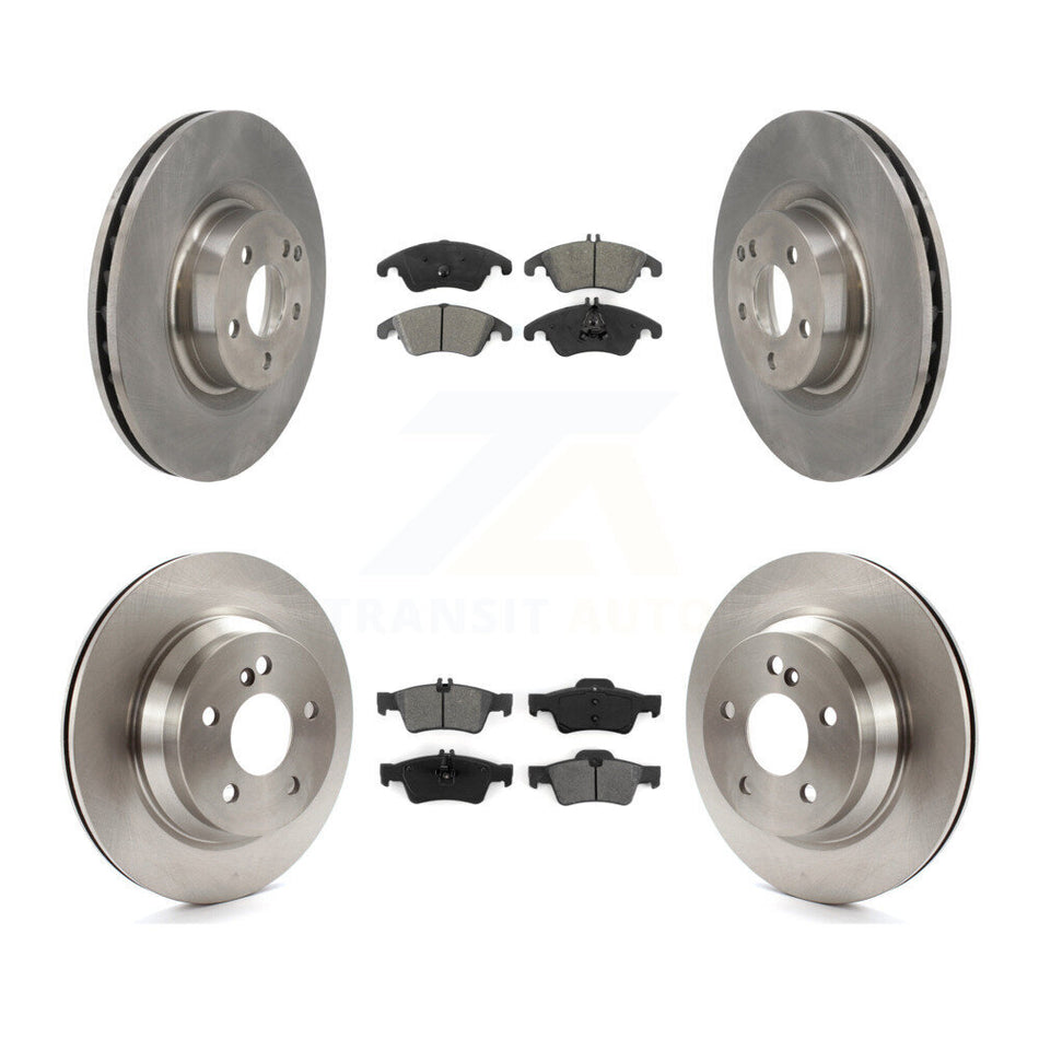 Front Rear Disc Brake Rotors And Semi-Metallic Pads Kit For Mercedes-Benz E400 K8S-103675