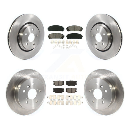 Front Rear Brake Rotor & Semi-Metallic Pad Kit For Toyota Camry With Manual Parking K8S-103676