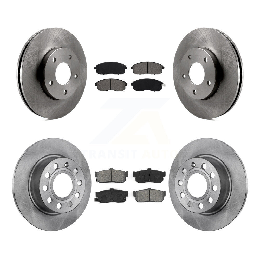 Front Rear Disc Brake Rotor And Semi-Metallic Pad Kit For 1999 Nissan Maxima From 04 K8S-103679