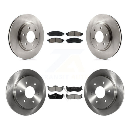 Front Rear Disc Brake Rotors And Semi-Metallic Pads Kit For 2007 Nissan TITAN From 04 07 K8S-103680