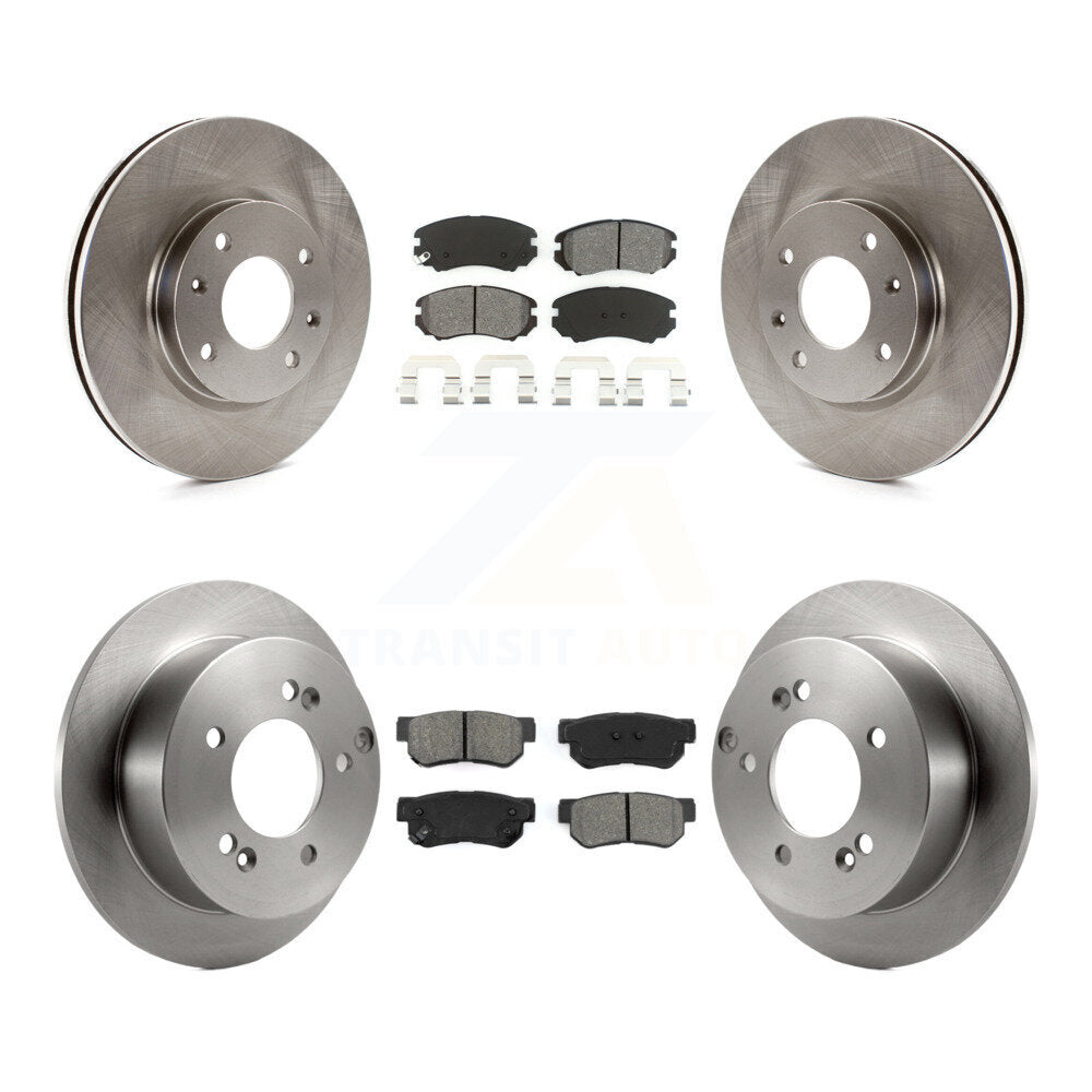 Front Rear Disc Brake Rotors And Semi-Metallic Pads Kit For 2005 Kia Magentis From 10 05 K8S-103688