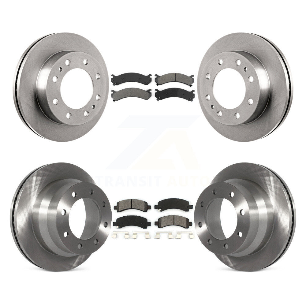 Front Rear Disc Brake Rotors And Semi-Metallic Pads Kit For Chevrolet Express 4500 K8S-103690