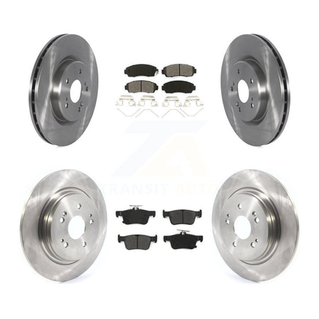 Front Rear Disc Brake Rotors And Semi-Metallic Pads Kit For 2019-2021 Acura RDX K8S-103716