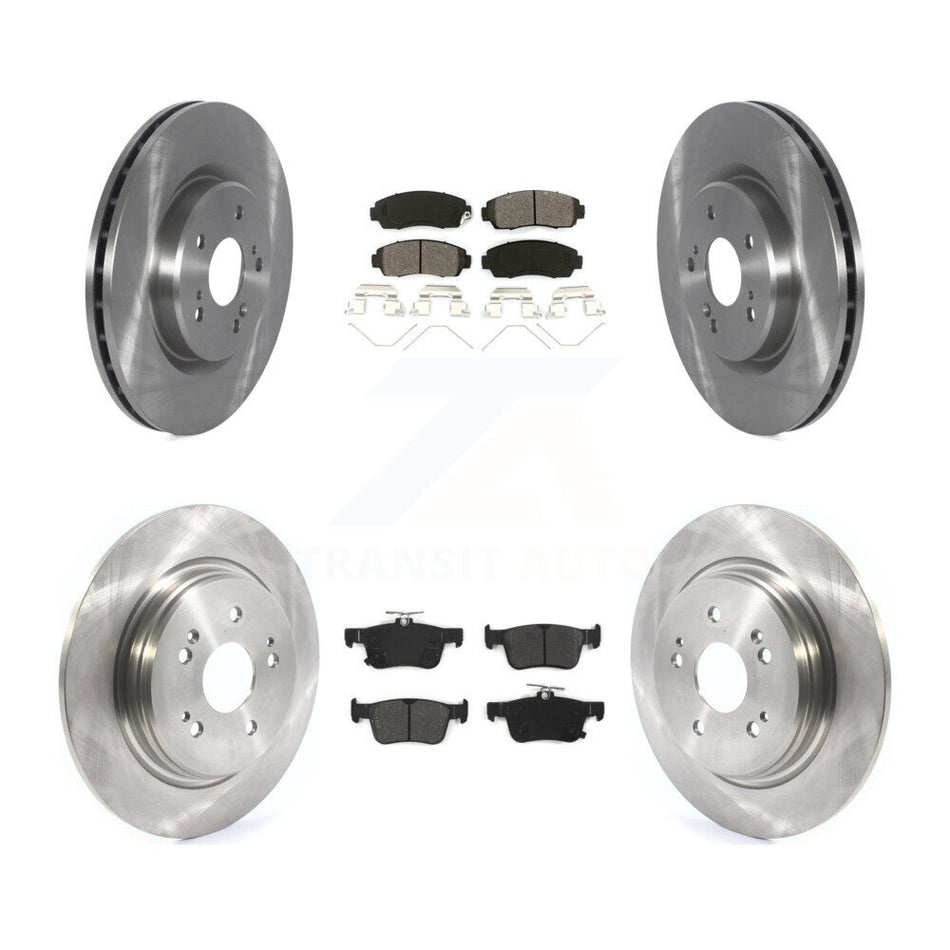 Front Rear Disc Brake Rotors And Semi-Metallic Pads Kit For 2019-2021 Acura RDX K8S-103716