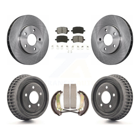 Front Rear Brake Rotor Semi-Metallic Pad & Drum Kit For Chevrolet Malibu Disc rear brakes K8S-103731