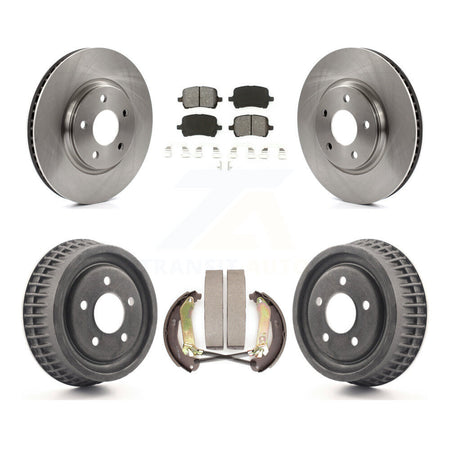 Front Rear Brake Rotor Semi-Metallic Pad & Drum Kit For Chevrolet Malibu Disc rear brakes K8S-103732