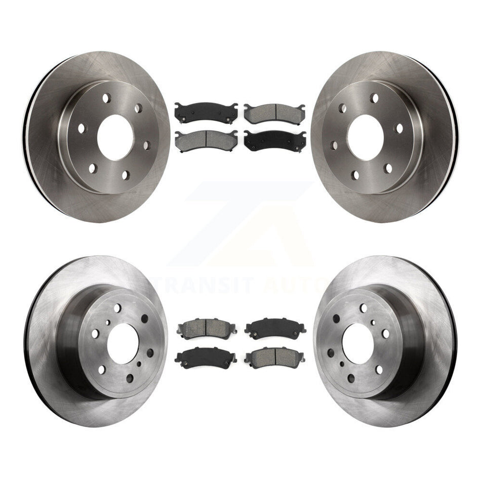 Front Rear Disc Brake Rotors And Semi-Metallic Pads Kit For GMC Sierra 1500 Classic K8S-103747