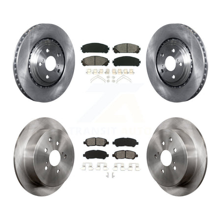Front Rear Disc Brake Rotors And Semi-Metallic Pads Kit For Toyota Highlander K8S-103748