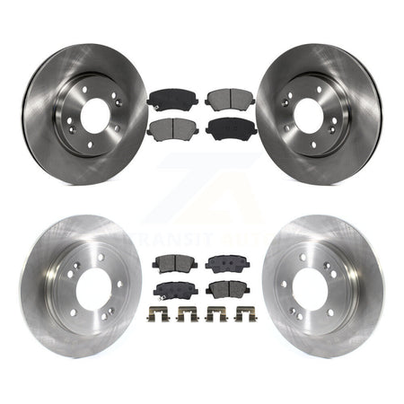 Front Rear Brake Rotor And Semi-Metallic Pad Kit For Hyundai Veloster Naturally Aspirated K8S-103750