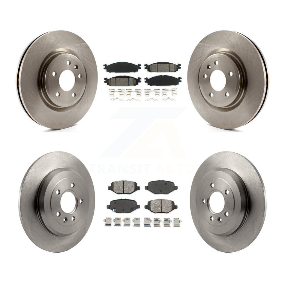 Front Rear Brake Rotors Semi-Metallic Pad Kit For Ford Explorer Without Heavy Duty Brakes K8S-103758