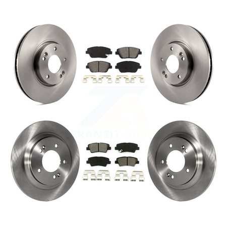 Front Rear Disc Brake Rotors And Semi-Metallic Pads Kit For Hyundai Sonata K8S-103760