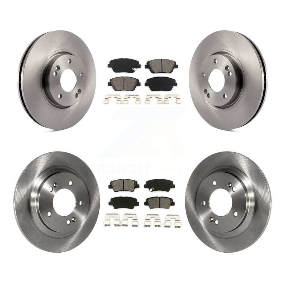 Front Rear Disc Brake Rotors And Semi-Metallic Pads Kit For Hyundai Sonata K8S-103760