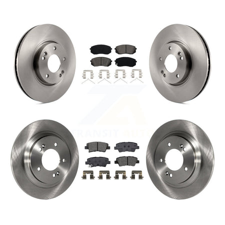 Front Rear Disc Brake Rotors And Semi-Metallic Pads Kit For Hyundai Sonata K8S-103762