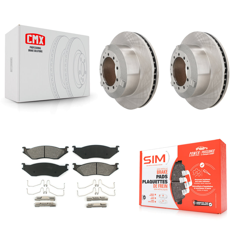 Front Brake Rotor Semi-Metallic Pad Kit For International TerraStar IC Corporation AE Bus K8S-103786