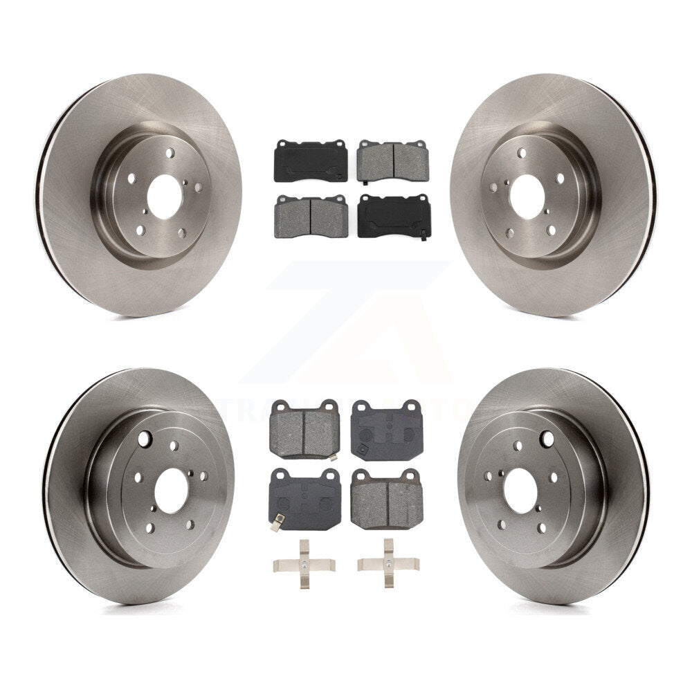 Front Rear Disc Brake Rotors And Semi-Metallic Pads Kit For Subaru Impreza WRX STI K8S-103791