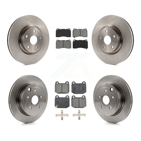 Front Rear Disc Brake Rotors And Semi-Metallic Pads Kit For Subaru Impreza WRX STI K8S-103791