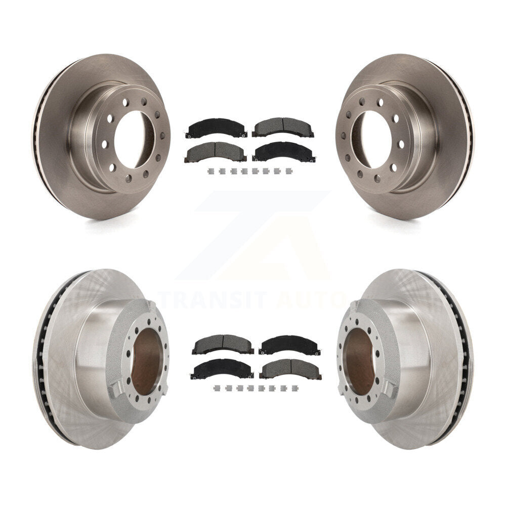 Front Rear Brake Rotor Semi-Metallic Pad Kit For Ram Dodge Sterling Truck 4500 5500 45 55 K8S-103793