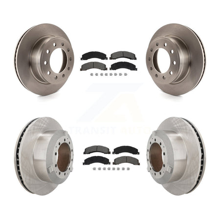 Front Rear Brake Rotor Semi-Metallic Pad Kit For Ram Dodge Sterling Truck 4500 5500 45 55 K8S-103793