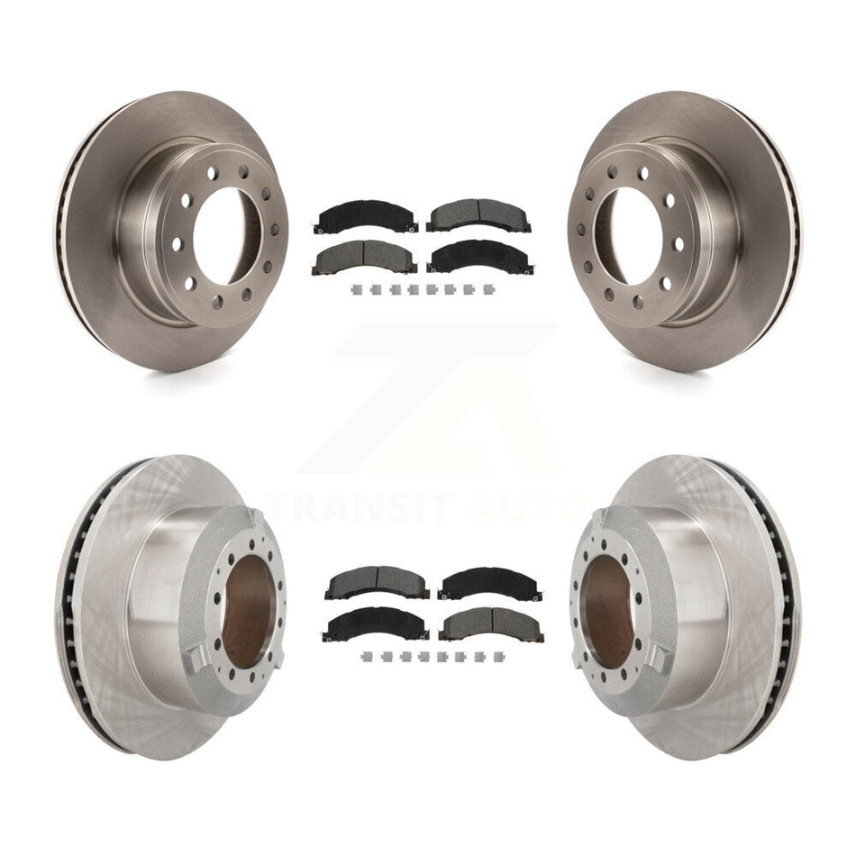 Front Rear Brake Rotor Semi-Metallic Pad Kit For Ram Dodge Sterling Truck 4500 5500 45 55 K8S-103793