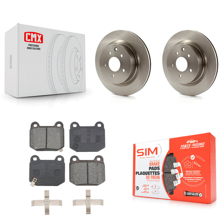 Rear Brake Rotors & Semi-Metallic Pad Kit For Nissan 350Z INFINITI G35 With Brembo Brakes K8S-103802