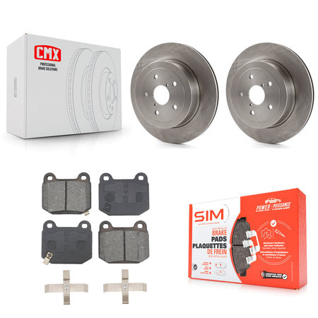 Rear Disc Brake Rotors And Semi-Metallic Pads Kit For Subaru Impreza K8S-103806