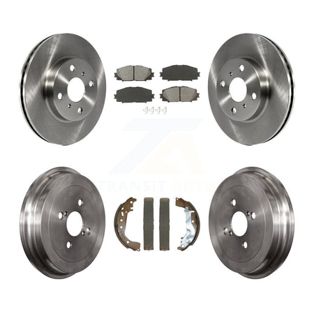 Front Rear Disc Brake Rotors Semi-Metallic Pads And Drum Kit For Toyota Yaris K8S-103830