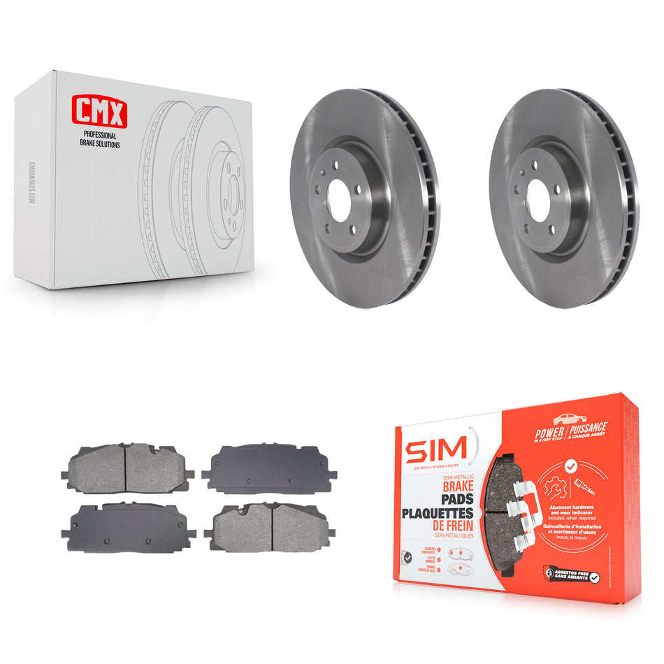 Front Disc Brake Rotors And Semi-Metallic Pads Kit For Audi Q7 SQ5 S5 S4 Sportback K8S-103838