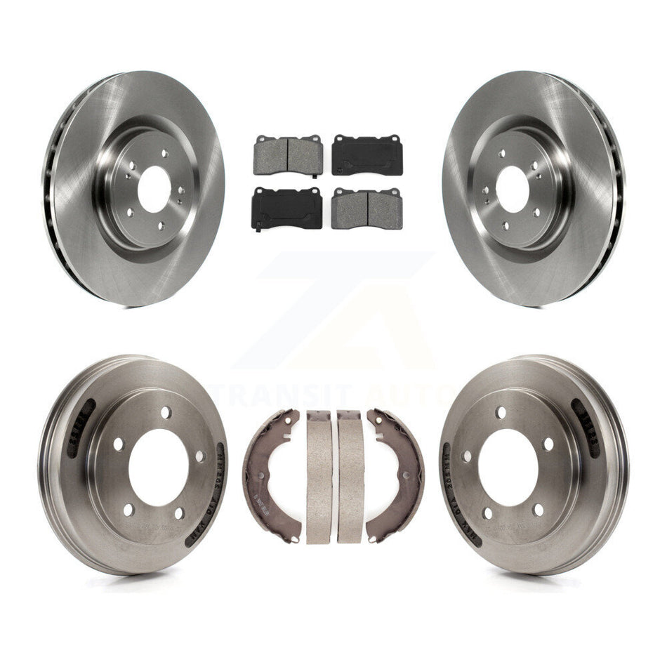 Front Rear Disc Brake Rotors Semi-Metallic Pads And Drum Kit For Mitsubishi Lancer K8S-103846