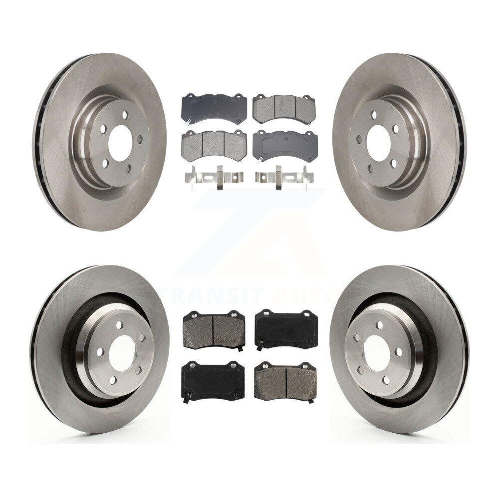 Front Rear Disc Brake Rotors And Semi-Metallic Pads Kit For Dodge Challenger Charger K8S-103850