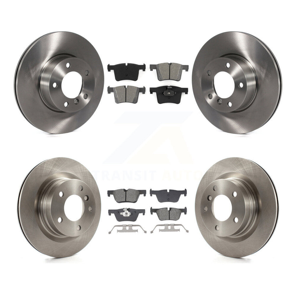 Front Rear Disc Brake Rotors And Semi-Metallic Pads Kit For BMW 320i 328d K8S-103854