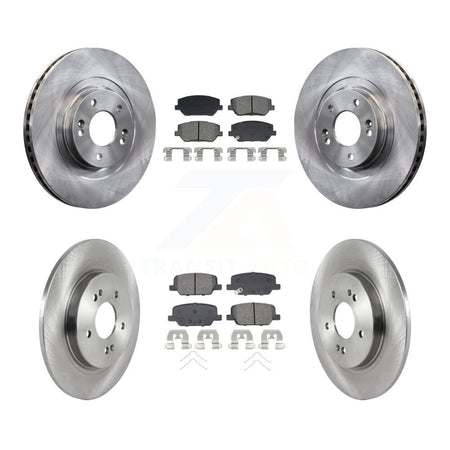 Front Rear Disc Brake Rotors And Semi-Metallic Pads Kit For 2019-2020 Hyundai Santa Fe K8S-103860