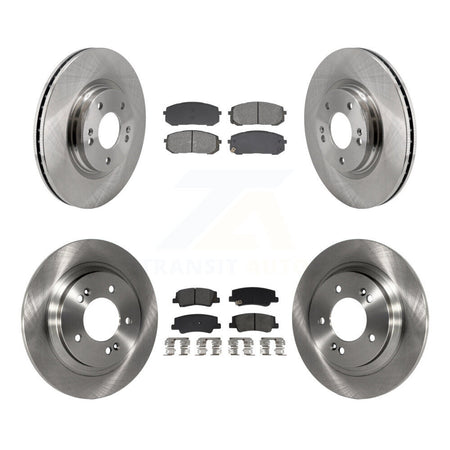 Front Rear Disc Brake Rotors And Semi-Metallic Pads Kit For Hyundai Sonata Kia Niro EV K5 K8S-103866