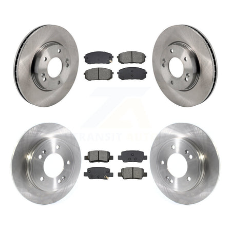 Front Rear Disc Brake Rotors And Semi-Metallic Pads Kit For Hyundai Elantra K8S-103868