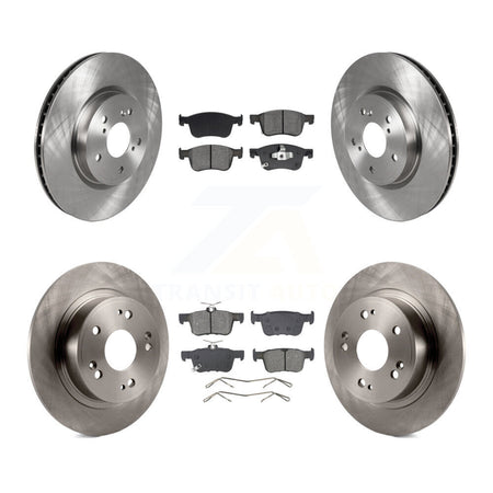 Front Rear Disc Brake Rotors And Semi-Metallic Pads Kit For Honda Accord K8S-103869
