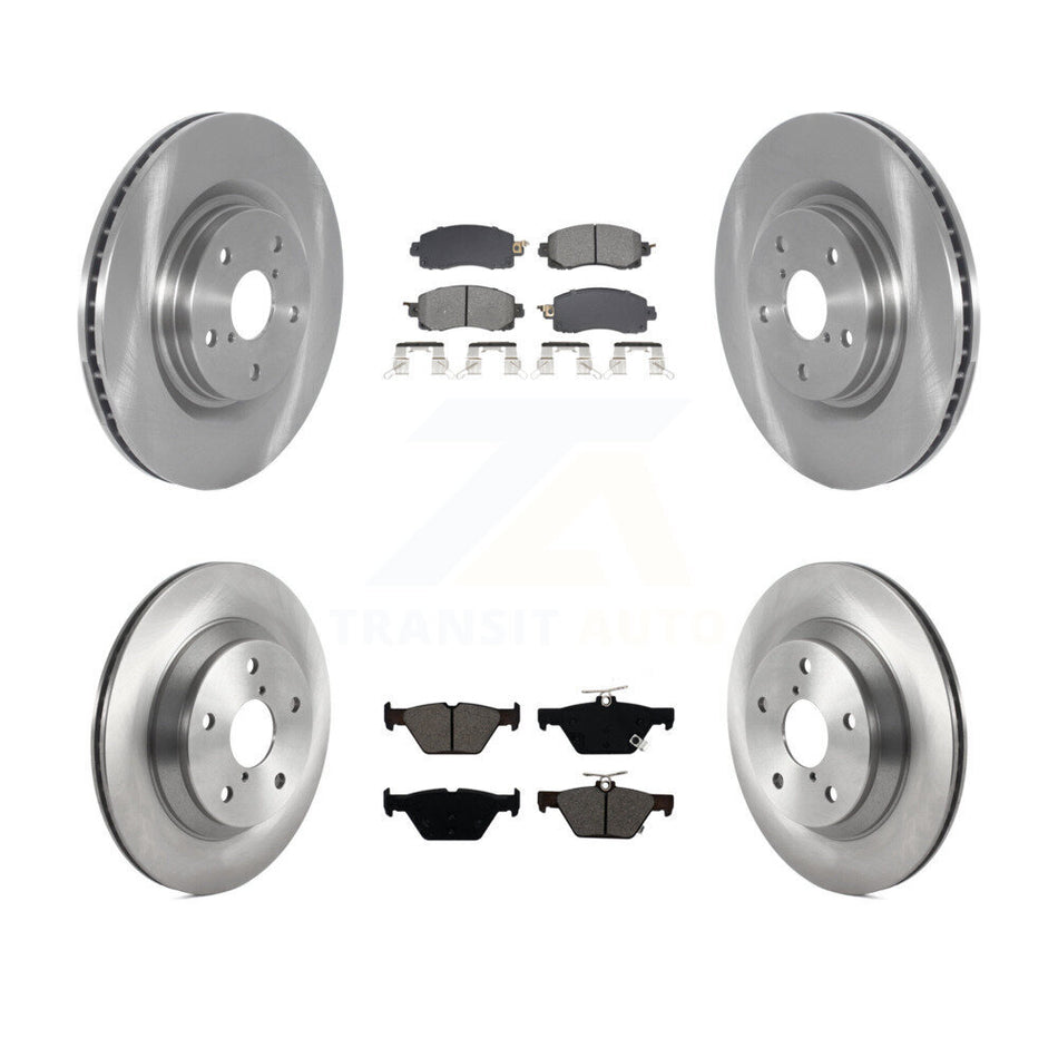 Front Rear Disc Brake Rotors And Semi-Metallic Pads Kit For Subaru Forester Crosstrek K8S-103880