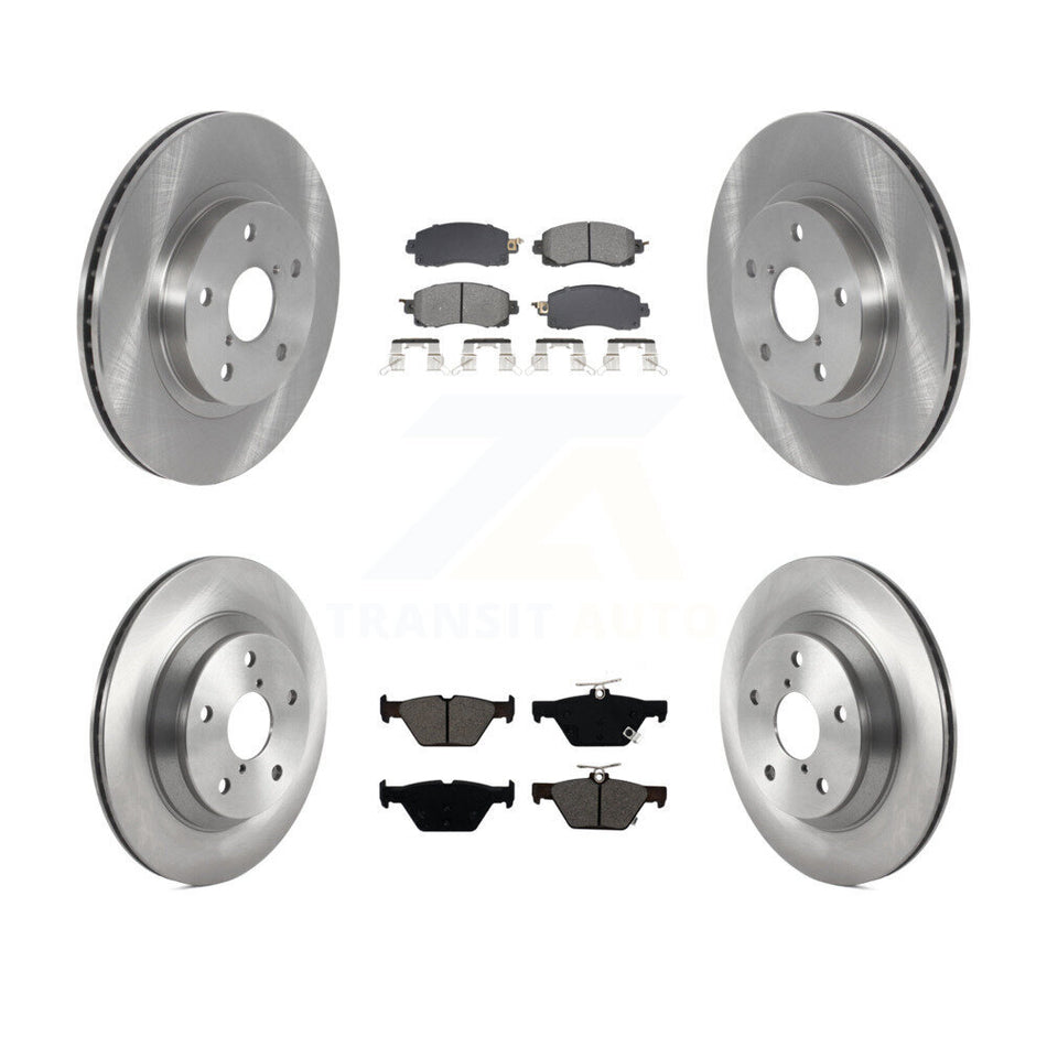 Front Rear Disc Brake Rotors And Semi-Metallic Pads Kit For Subaru Forester K8S-103881