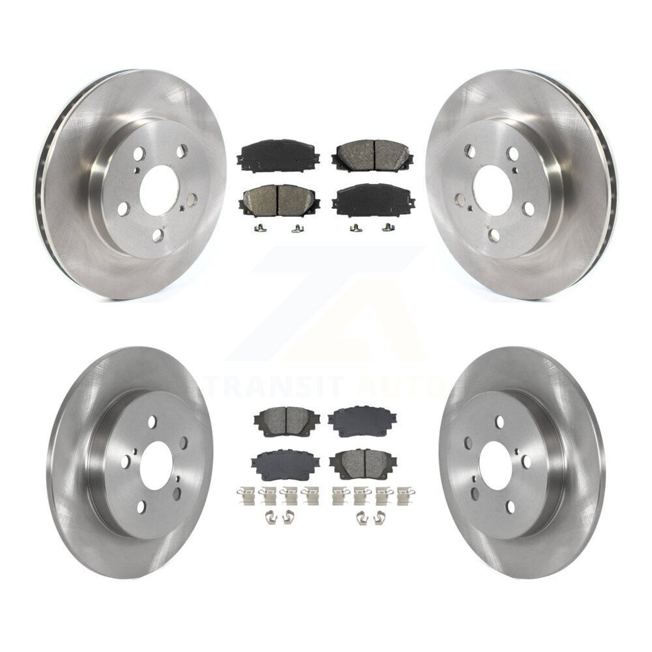 Front Rear Disc Brake Rotors And Semi-Metallic Pads Kit For Toyota Corolla K8S-103887