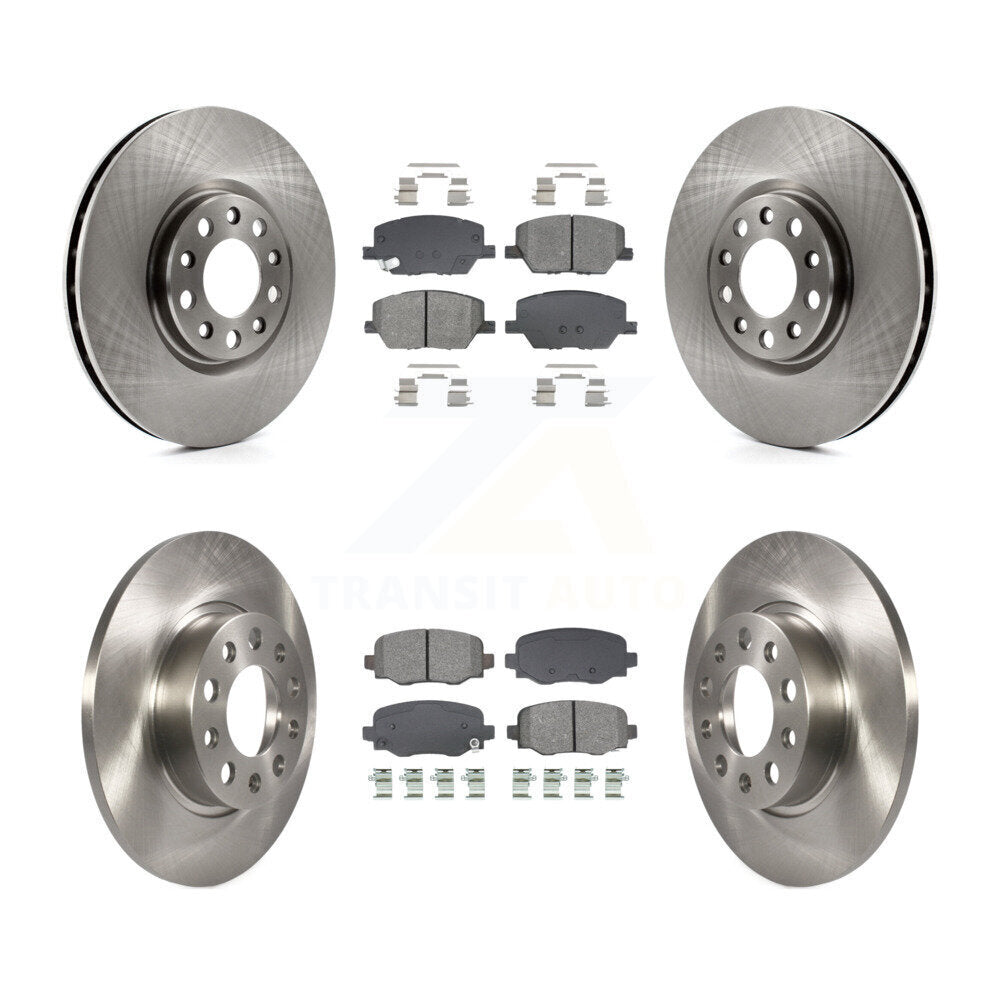 Front Rear Disc Brake Rotors And Semi-Metallic Pads Kit For Jeep Renegade Fiat 500X K8S-103891