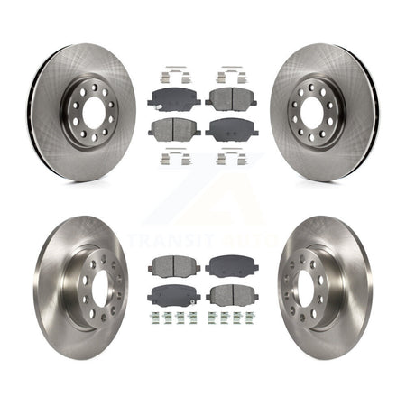Front Rear Disc Brake Rotors And Semi-Metallic Pads Kit For Jeep Renegade Fiat 500X K8S-103891