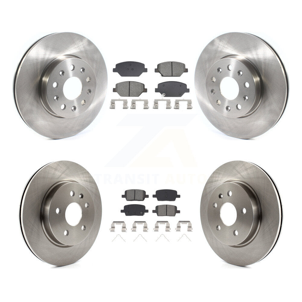 Front Rear Brake Rotor Semi-Metallic Pad Kit For Chevrolet Camaro Without Brembo Calipers K8S-103894
