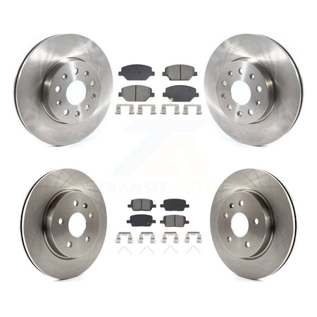 Front Rear Brake Rotor Semi-Metallic Pad Kit For Chevrolet Camaro Without Brembo Calipers K8S-103894