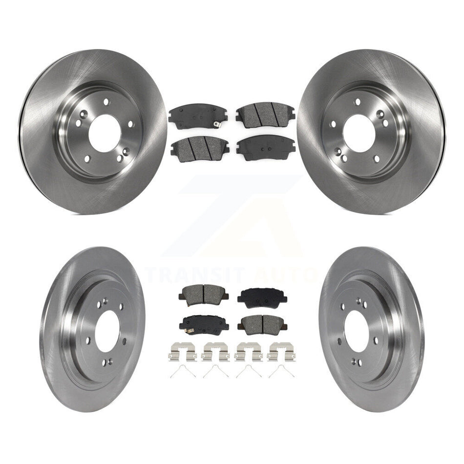 Front Rear Disc Brake Rotors And Semi-Metallic Pads Kit For Kia Sportage Hyundai Tucson K8S-103896