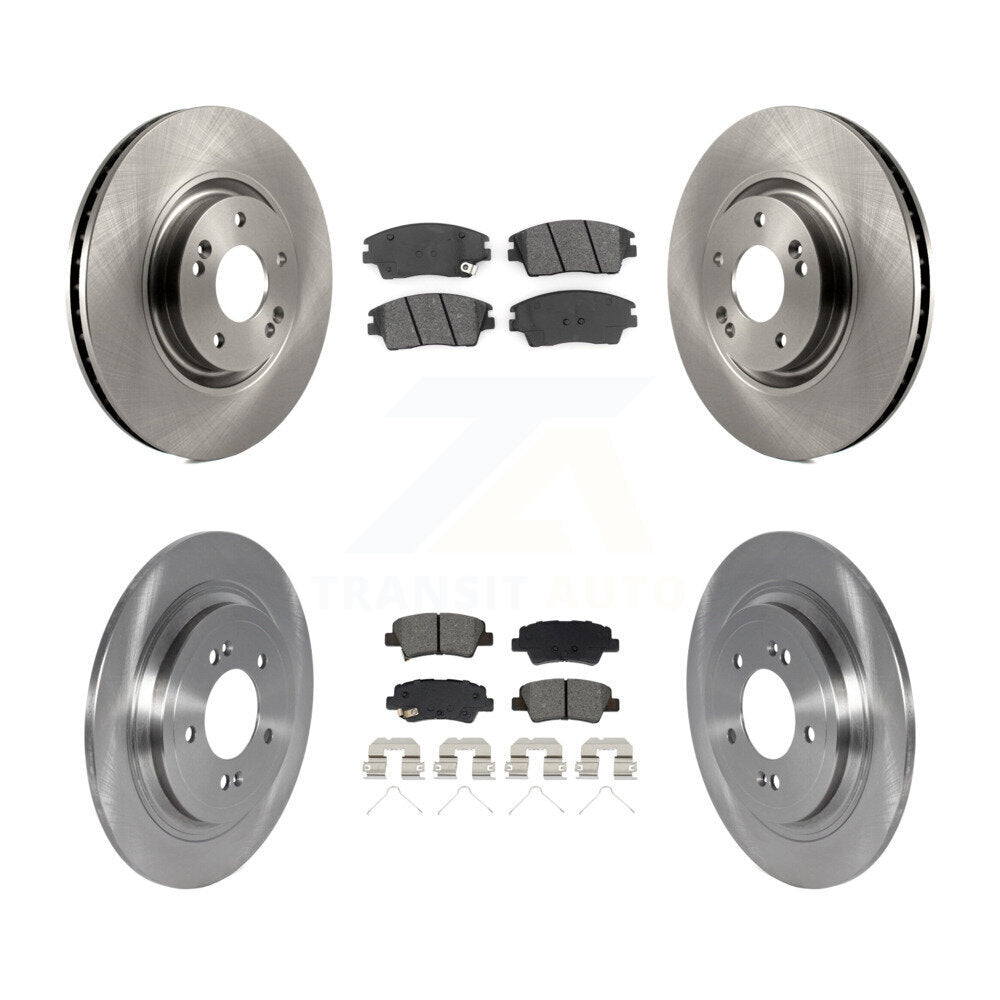 Front Rear Brake Rotor Semi-Metallic Pad Kit For Kia Sportage With Electric Parking K8S-103897