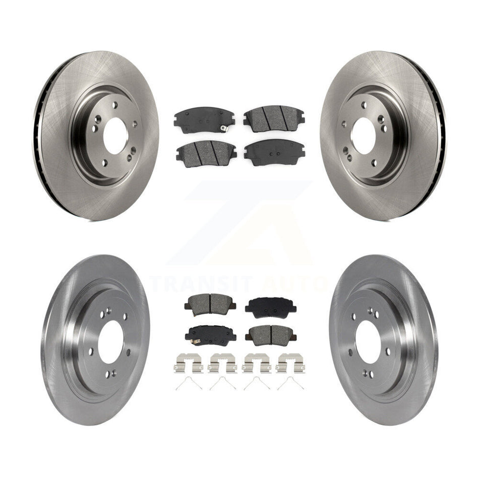 Front Rear Brake Rotor Semi-Metallic Pad Kit For Kia Sportage With Electric Parking K8S-103897