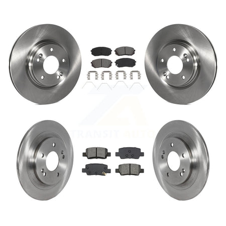 Front Rear Brake Rotor & Semi-Metallic Pad Kit For Kia Seltos With Electric Parking K8S-103899