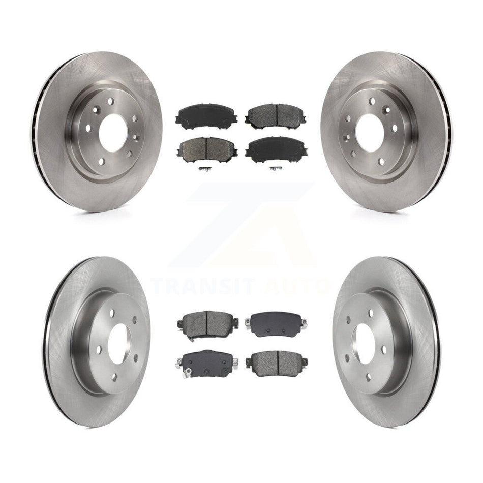 Front Rear Disc Brake Rotors And Semi-Metallic Pads Kit For Nissan Rogue Sport Qashqai K8S-103902