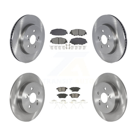 Front Rear Brake Rotor Semi-Metallic Pad Kit For Toyota Corolla With Manual Parking K8S-103906