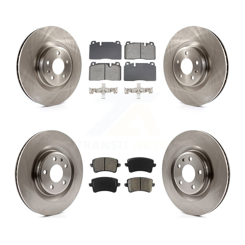 Front Rear Disc Brake Rotors And Semi-Metallic Pads Kit For Audi Q5 K8S-103907